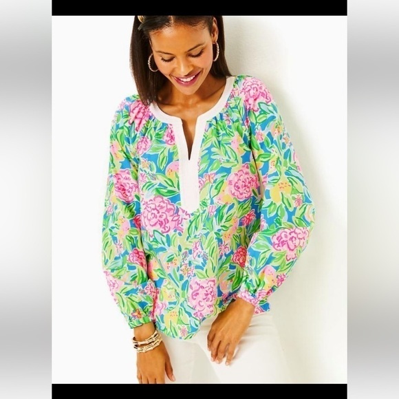 Lilly Pulitzer Camryn Tunic Multi Grove Garden
Boho Top - Picture 5 of 16